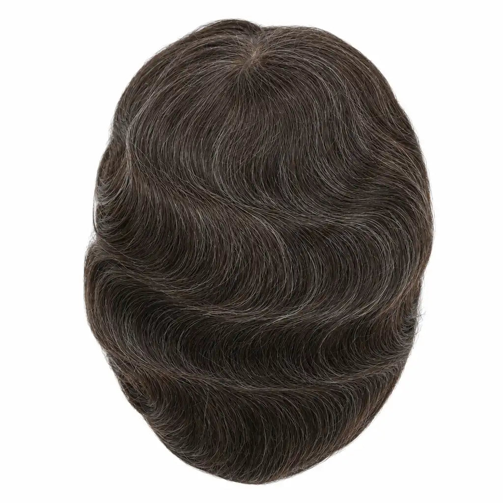 Men’s Wig Hair with French Lace in Body with Skin