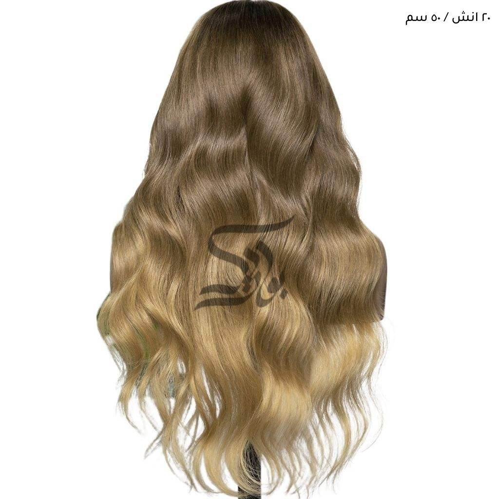 باروكة شعر طبيعي 100%  اشقر شعر اوروبي دانتيل سويسري في السعودية