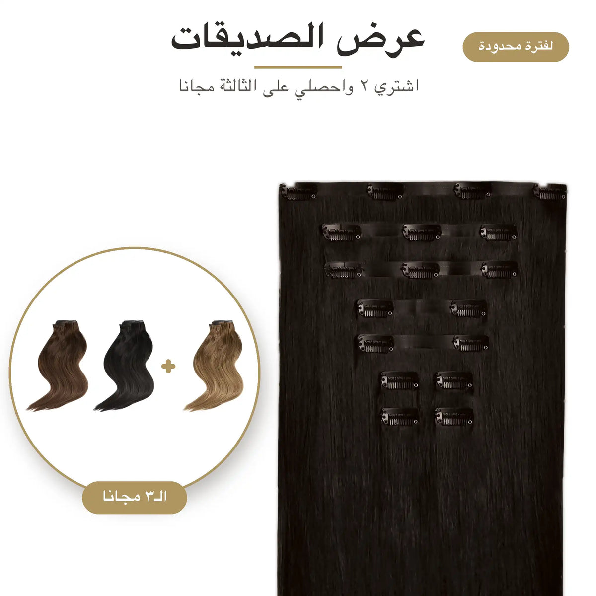Friends Offer - Clip in Extensions Buy 2, Get 3rd for FREE