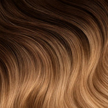 Light brown to caramel blonde ombré