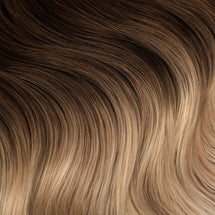 Brown to golden brown ombré