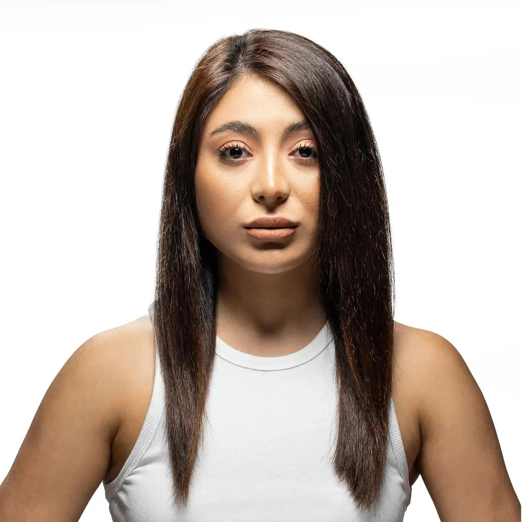 الصورة قبل وبعد استخدام زن هير