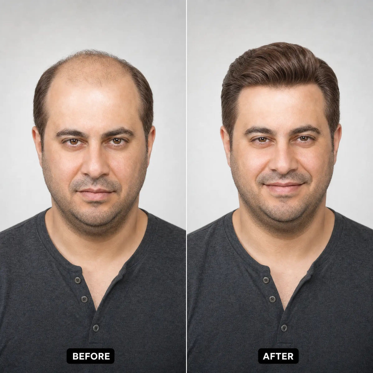 Men’s Wig Hair with French Lace in Body with Skin