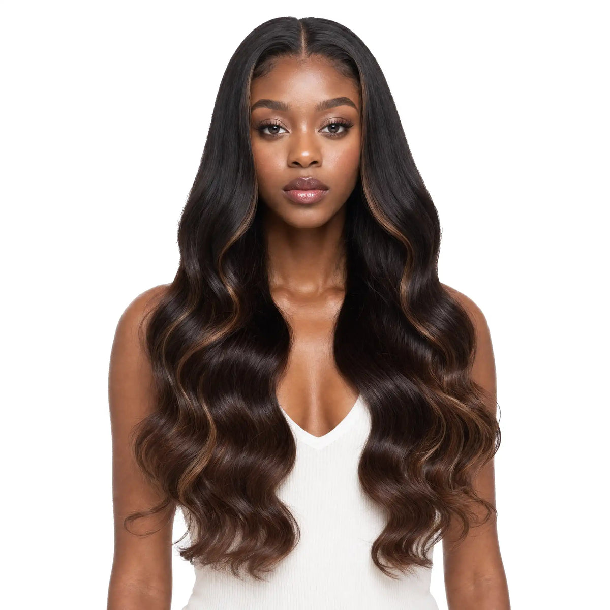 Salma: 100% Remy Ombre Mongolian Hair Wig with Swiss Lace – Redefine Your Style Instantly