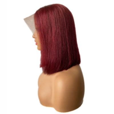 باروكة شعر طبيعية قصيرة احمر في الرياض