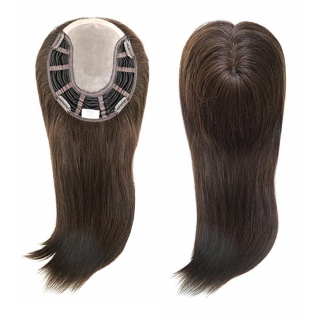 Wefted Mono Hair Topper – 100% Remy Hair for Natural Volume and Full Coverage